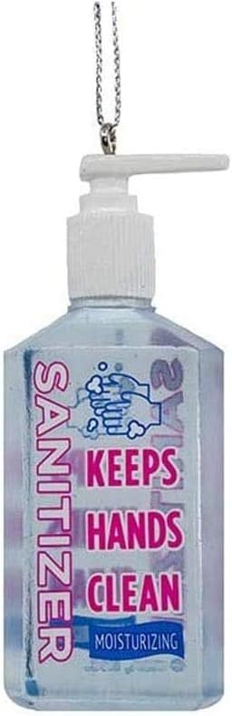 Hand Sanitizer Bottle Novelty Christmas Ornament - Pandemic Quarantine Supply Holiday Tree Ornament
