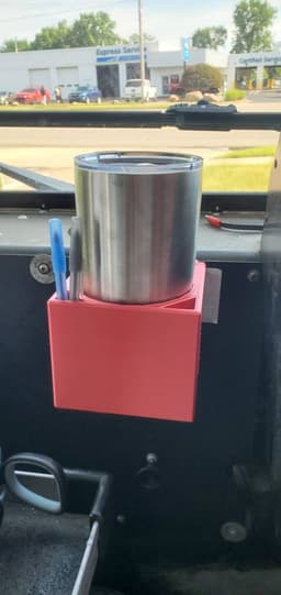 Letter Carrier LLV 3D Printed Cupholder